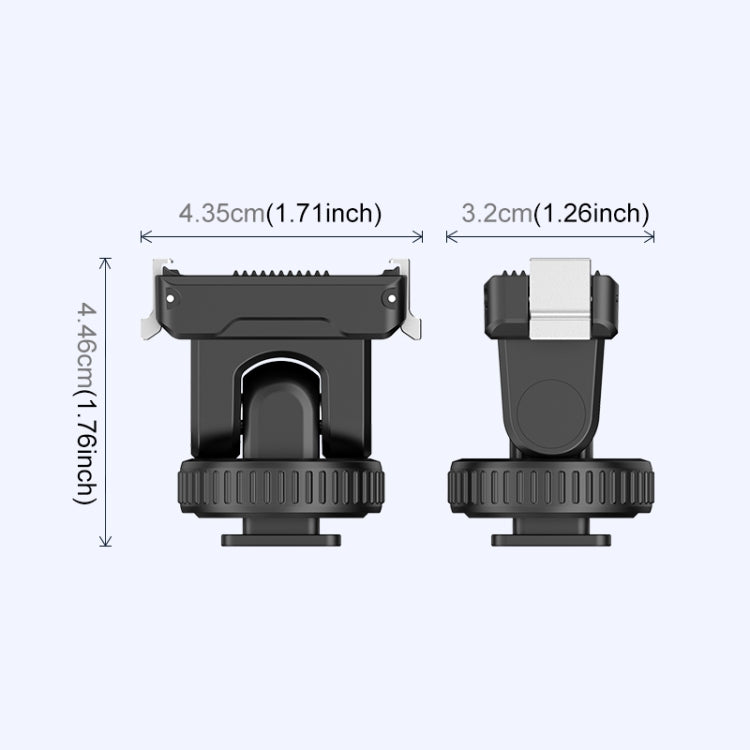PULUZ Cold Shoe Gimbal Quick Release Base Adapter, For DJI Osmo Action 5 Pro / 4 / 3
