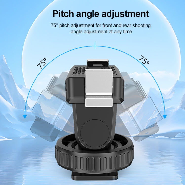 PULUZ Cold Shoe Gimbal Quick Release Base Adapter, For DJI Osmo Action 5 Pro / 4 / 3