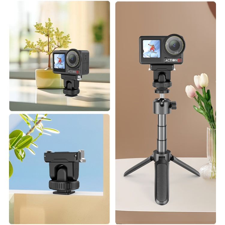 PULUZ Cold Shoe Gimbal Quick Release Base Adapter, For DJI Osmo Action 5 Pro / 4 / 3
