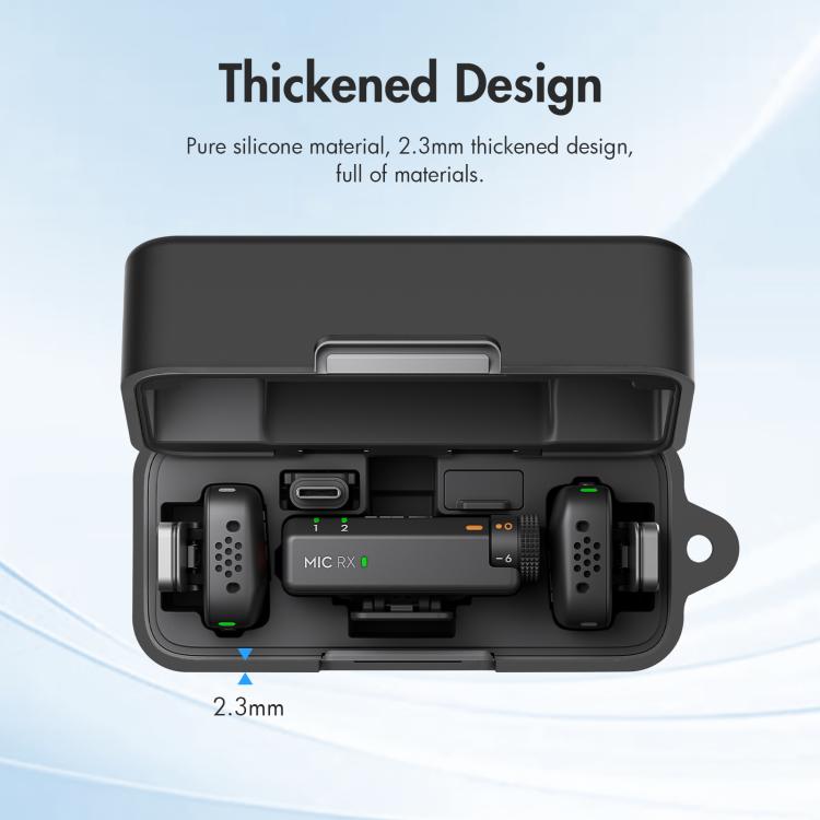 PULUZ Charging Case Silicone Scratch-proof Protective Cover, For DJI Mic Mini — view 4