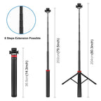 PULUZ 2m 8-section Aluminum Alloy Broadcast Fill Light Bracket Telescopic Tripod — view 3
