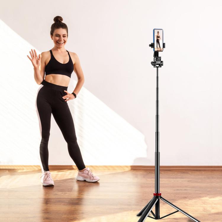 PULUZ 2m 8-section Aluminum Alloy Broadcast Fill Light Bracket Telescopic Tripod — view 8