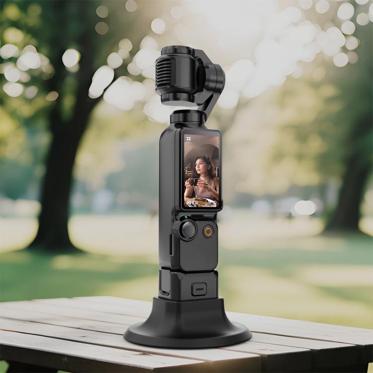 For DJI Osmo Pocket 3 PULUZ Adhesive Type Silicone Dock Desktop Base Bracket — view 6