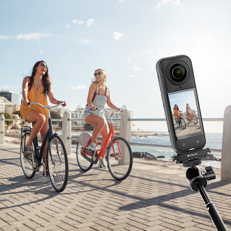 For Insta360 X5 / Ace Pro / Pro 2 PULUZ Aviation Aluminum Quick Release Base Adapter Bracket