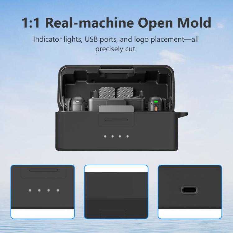 PULUZ Charging Case Silicone Scratch-proof Protective Cover, For DJI Mic 3 — view 3
