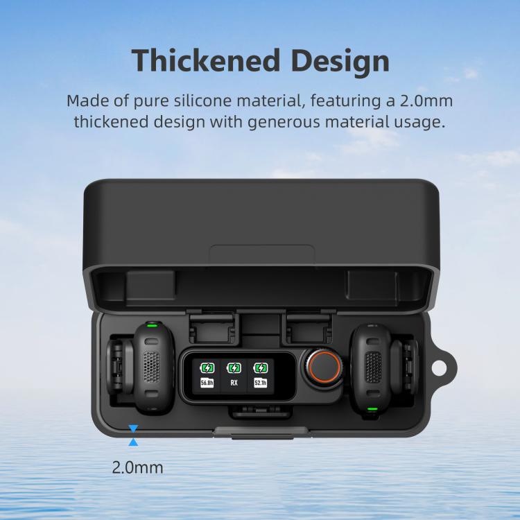PULUZ Charging Case Silicone Scratch-proof Protective Cover, For DJI Mic 3 — view 4