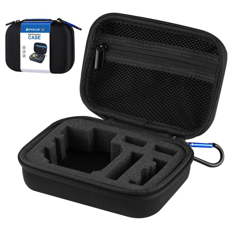PULUZ Waterproof Carrying and Travel Case for GoPro, DJI Osmo Action and other Sport Cameras Accessories, Small Size: 16cm x 12cm x 7cm, US Stock Black, UK Stock Black, For GoPro, Size: 16cm x 12cm x 7cm
