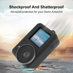 PULUZ Silicone Protective Case with Lens Cap, For DJI Osmo Action 4 / 3