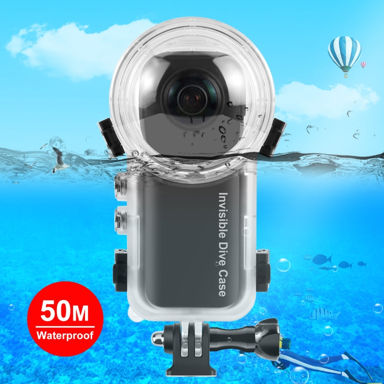 For Insta360 X3 PULUZ 50m Waterproof Sealed Diving Case