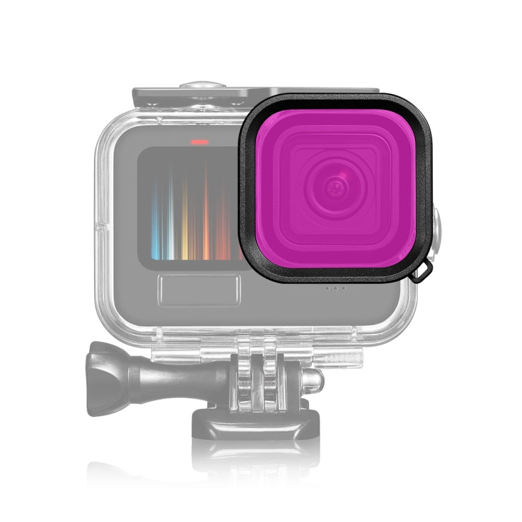 PULUZ Square Housing Diving Color Lens Filter For GoPro HERO13 Black /12 Black /11 Black /10 Black /9 Black, Only for PU527 Diving Case — view 6