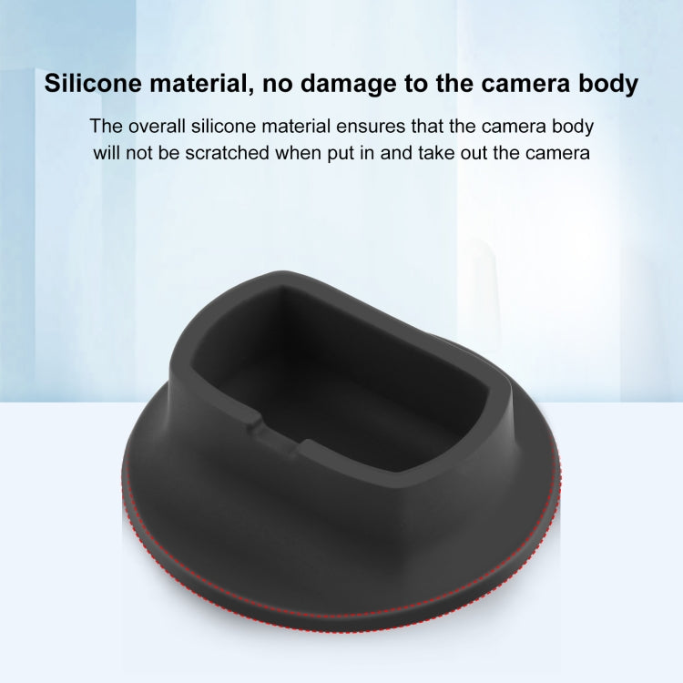 For DJI Insta360 X4 PULUZ Silicone Dock Desktop Fixed Base Bracket — view 4