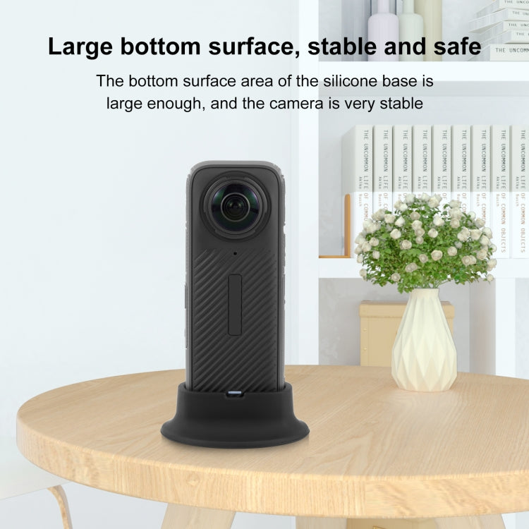 For DJI Insta360 X4 PULUZ Silicone Dock Desktop Fixed Base Bracket — view 7