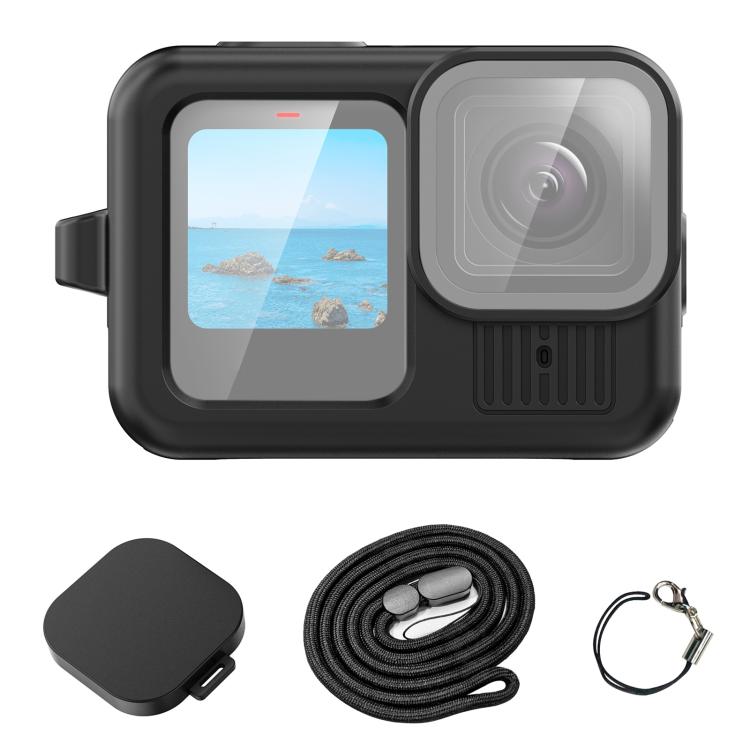 PULUZ Silicone Protective Case Cover with Wrist Strap & Lens Cover, For GoPro HERO13 Black