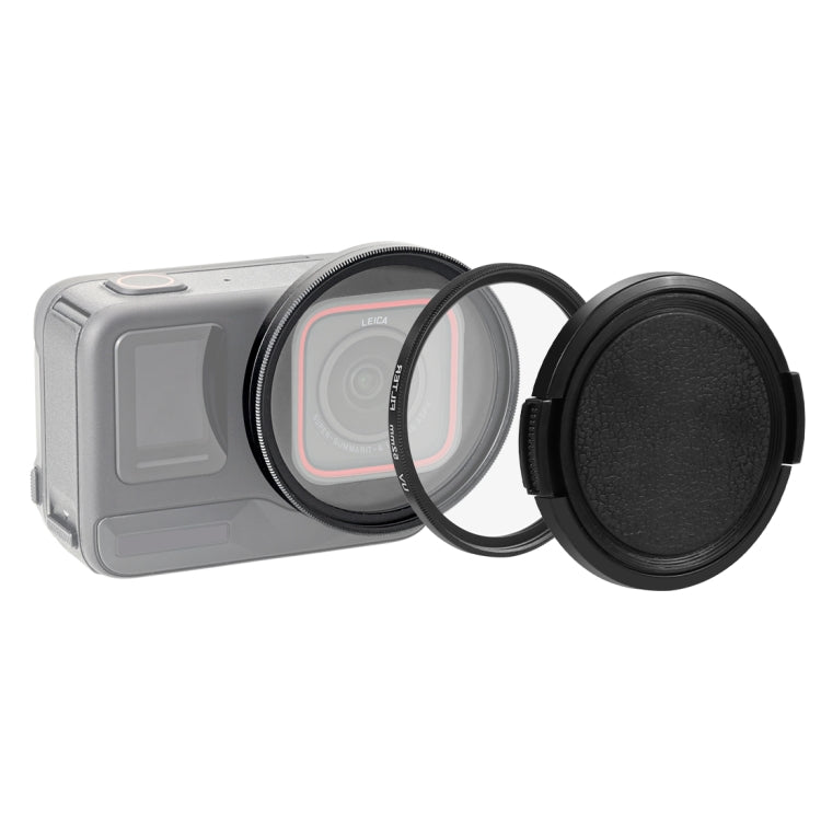 For Insta360 Ace Pro PULUZ 52mm UV Lens Filter Adapter Ring with Lens Cover