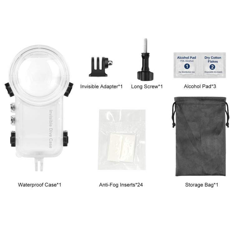 PULUZ 50m Waterproof Sealed Diving Case, For Insta360 X4