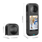 For Insta360 X4 PULUZ Full Body Dust-proof Silicone Protective Case — Black