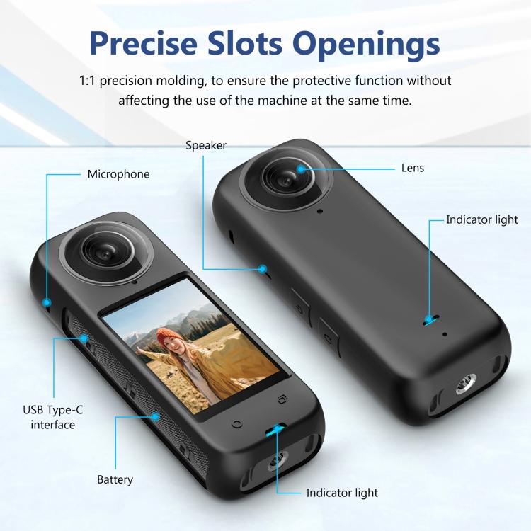 For Insta360 X4 PULUZ Full Body Dust-proof Silicone Protective Case — view 4