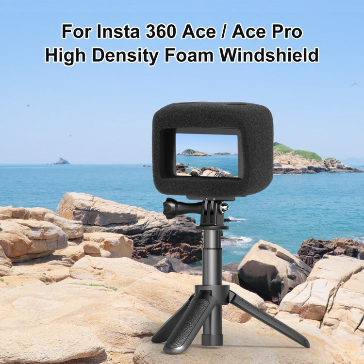 PULUZ High Density Foam Windshield, For Insta360 Ace Pro / Ace — For Insta360 Ace Pro / Ace