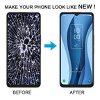 For TCL 40X 5G T609 OEM LCD Screen Digitizer Full Assembly with Frame