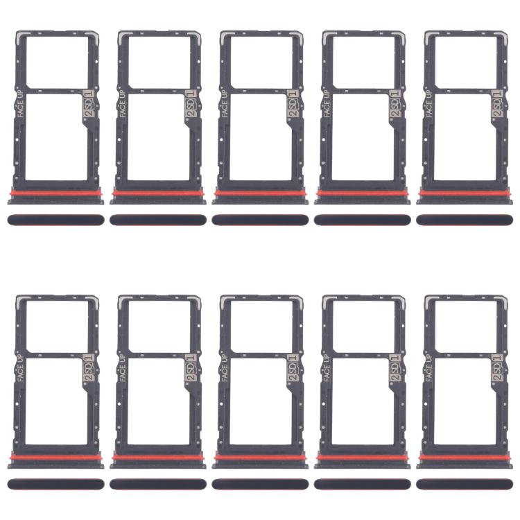 10pcs Original SIM Card Tray + Micro SD Card Tray, For Motorola Moto G56