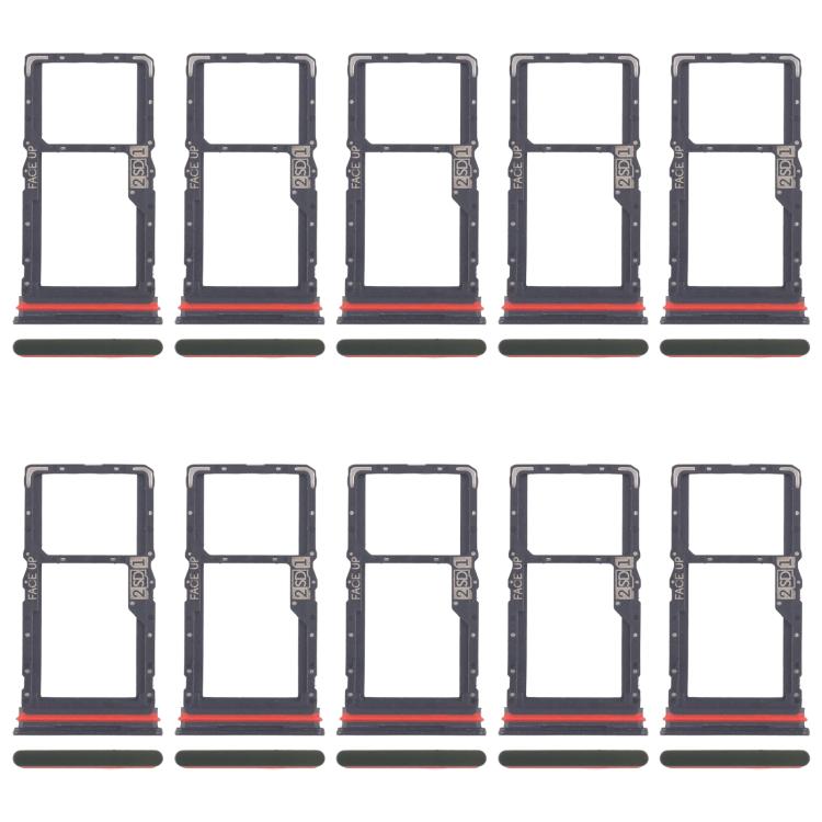 10pcs Original SIM Card Tray + Micro SD Card Tray, For Motorola Moto G56 — view 5