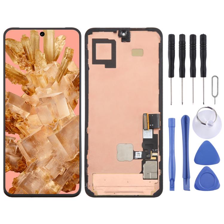 GKWS6 Original LCD Screen Digitizer Full Assembly with Frame, Including Fingerprint Flex Cable