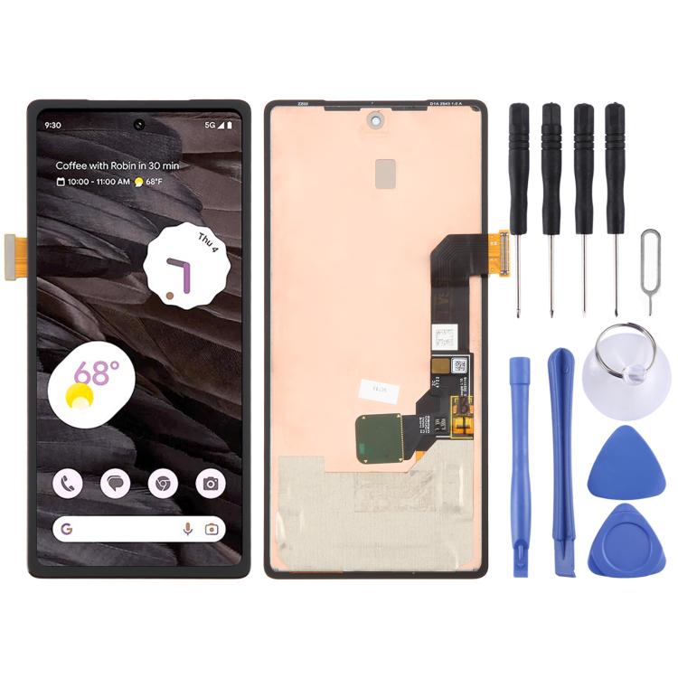 GWKK3 GHL1X G0DZQ G82U8 Original LCD Screen Digitizer Full Assembly with Frame, Including Fingerprint Flex Cable