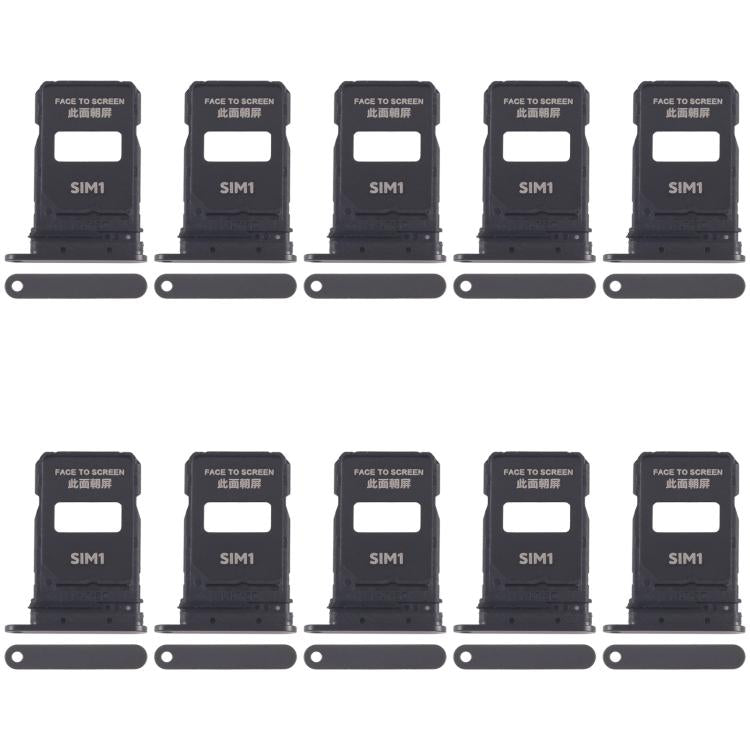 10pcs SIM Card Tray + SIM Card Tray, For Xiaomi 15 Pro
