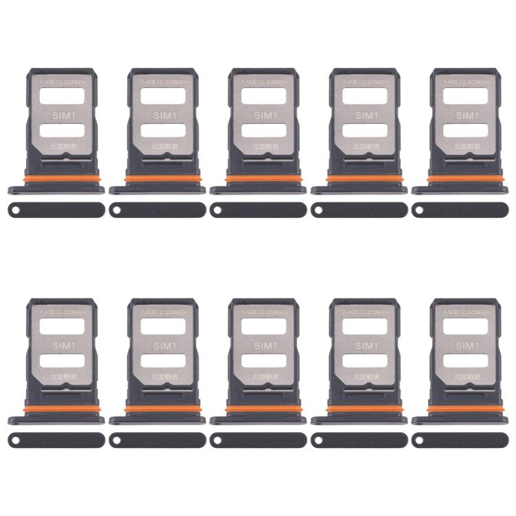 10pcs SIM Card Tray + SIM Card Tray, For Xiaomi Poco X7 Pro