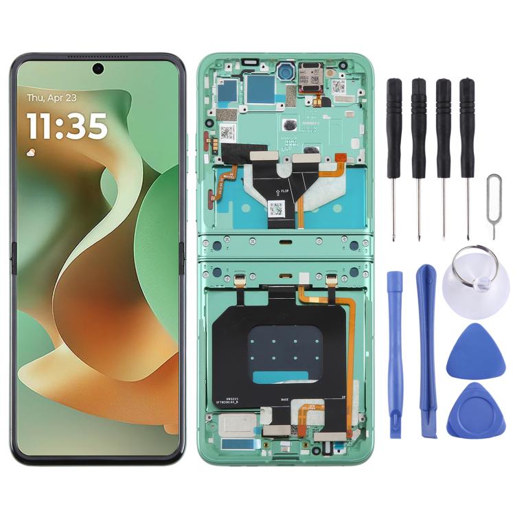 For Motorola Razr 60 Original LCD Screen Digitizer Full Assembly with Frame