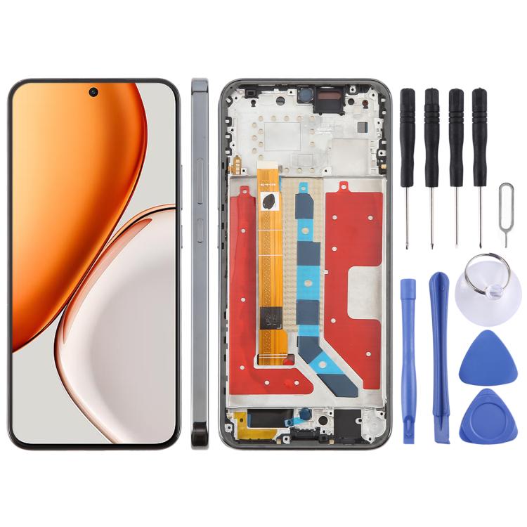 For Honor X9d Original LCD Screen Digitizer Full Assembly with Frame