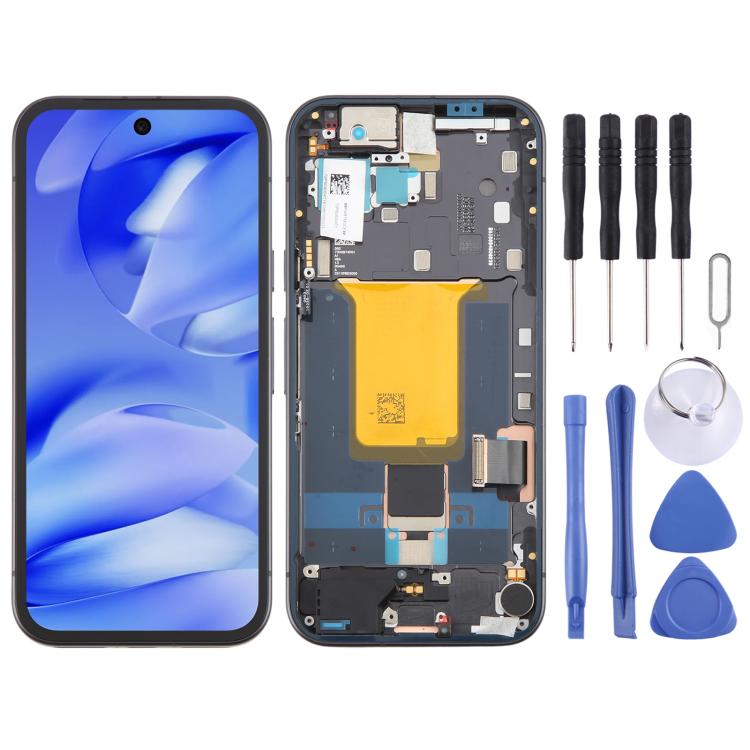 For Google Pixel 9a GXQ96 GTF7P G3Y12 OLED Original LCD Screen Digitizer Full Assembly with Frame