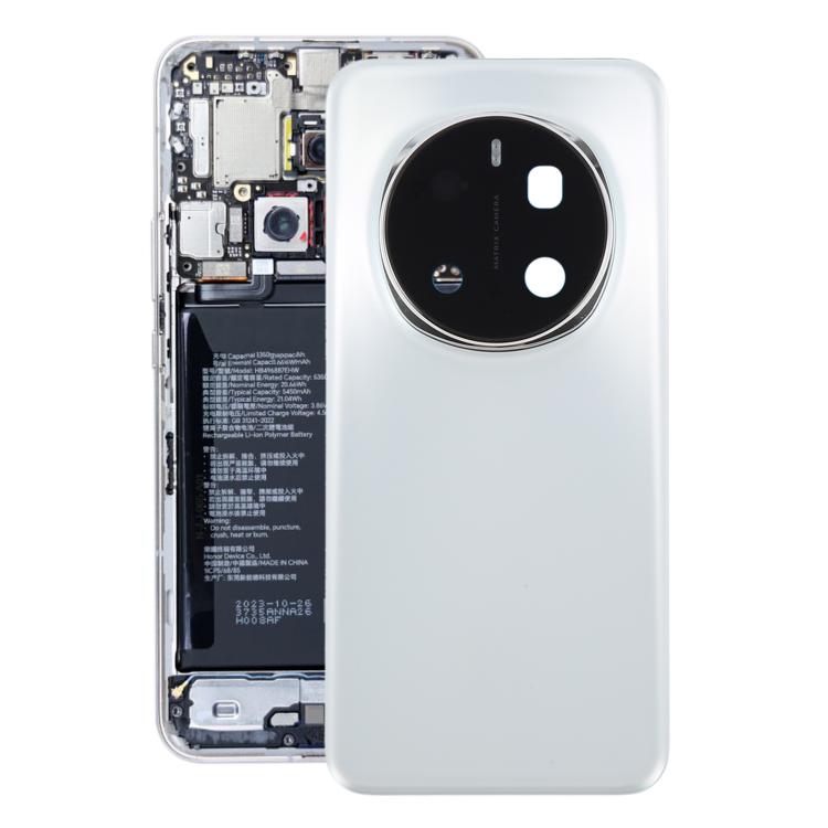 OEM Battery Back Cover with Camera Lens Frame — White