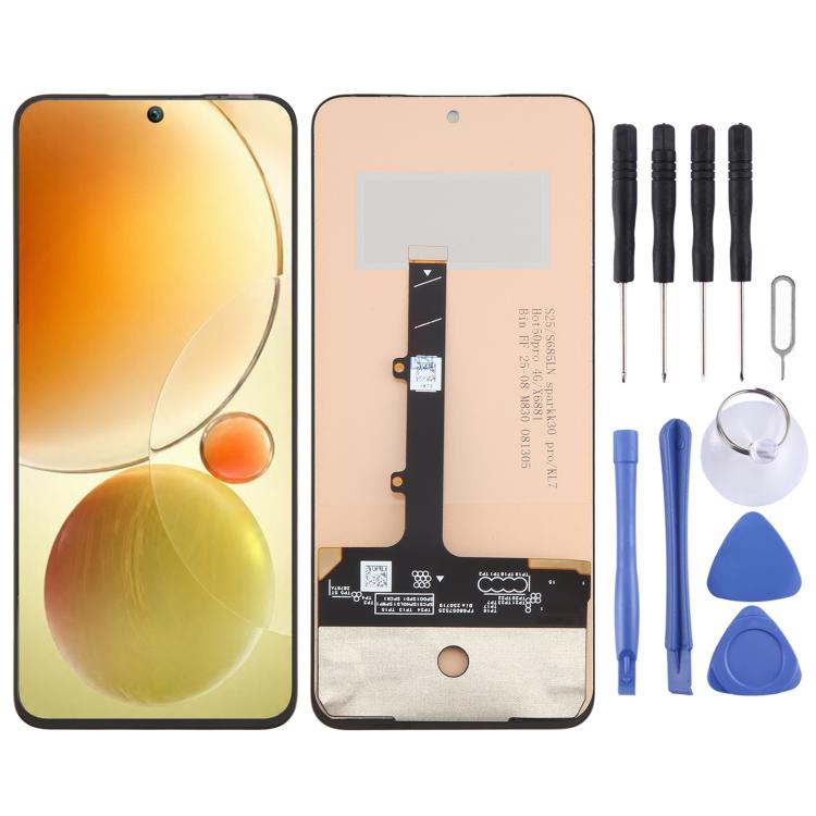 S685LN OEM LCD Screen with Digitizer Full Assembly, Not Supporting Fingerprint Identification, For Itel S25