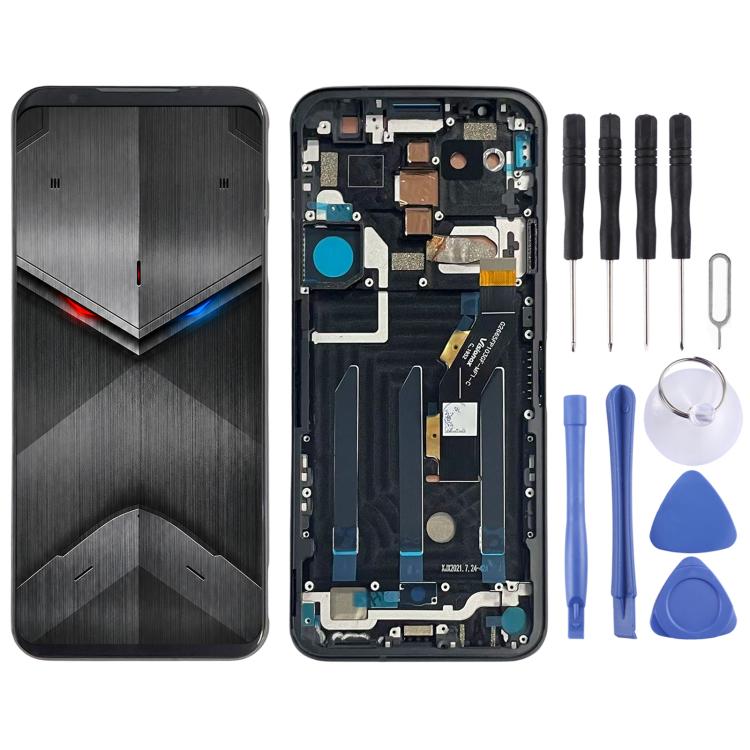 For ZTE nubia RedMagic 5S Original LCD Screen Digitizer Full Assembly with Frame