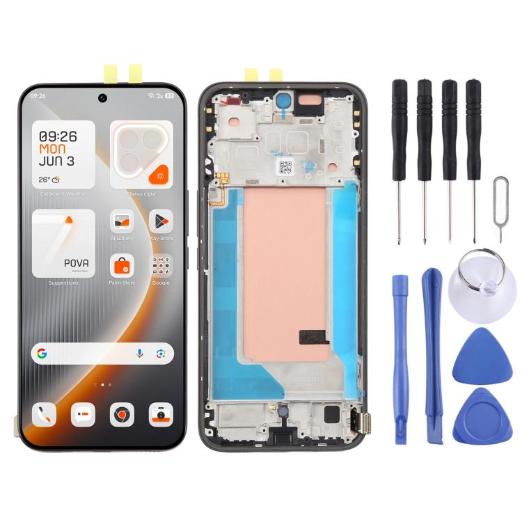 For Nothing Phone 3a Pro A059P Original LCD Screen Digitizer Full Assembly with Frame