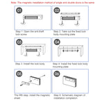 YH-280 Single Door Magnetic Lock With LED (600Lbs)