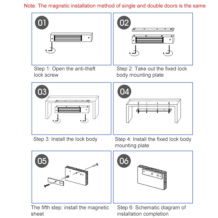 YH-280 Single Door Magnetic Lock With LED (600Lbs)