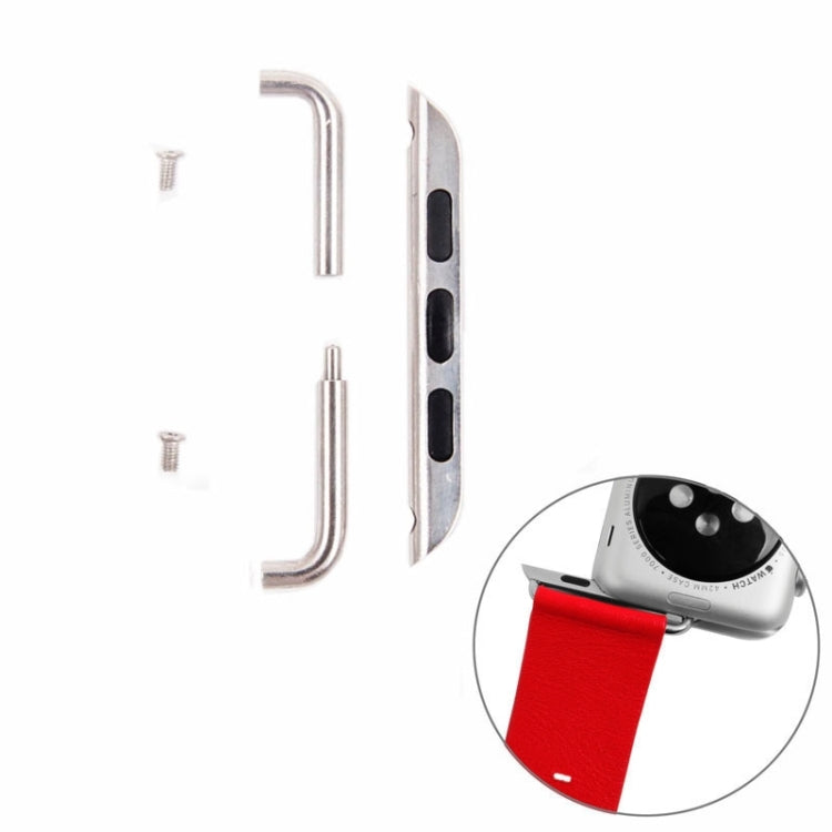 For Apple Watch 42 / 44 / 45mm Metal Strap Connector Metal Buckle, Pair — view 8