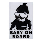 Baby On Board Pattern Vinyl Car Sticker, Size: 20cm x 13cm