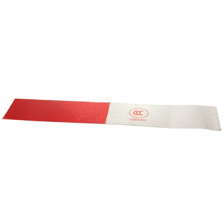 10 PCS Safety Warning Car Strap Reflective Truck Sticker, Size: 29.5cm x 4.8cm (Red + Silver)