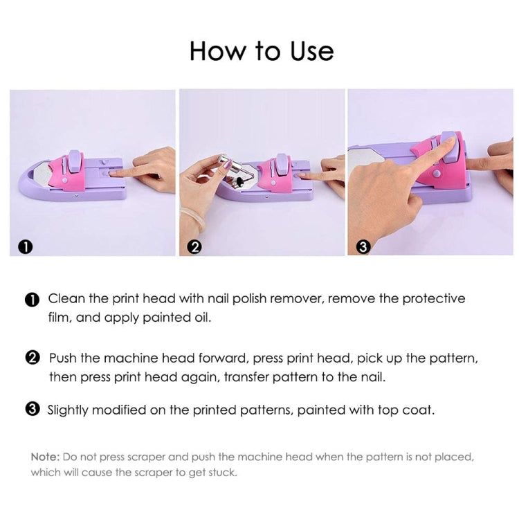 DIY Nail Art Printing Stamp Machine Set — view 5