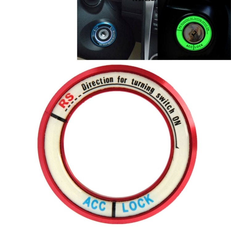 Fluorescent Aluminum Alloy Ignition Key Ring, Inside Diameter: 3.4cm — view 9