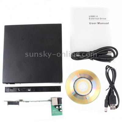 Laptop USB 2.0 Slim Portable Optical DVD / CD Rewritable Drive
