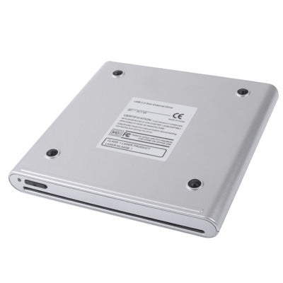 USB 2.0 Slim Aluminum Alloy Portable Slot-in External DVD-RW Drive, Plug and Play