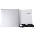 USB 2.0 Slim Aluminum Alloy Portable Slot-in External DVD-RW Drive, Plug and Play