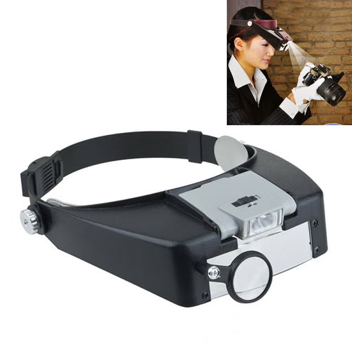 Headband Style 1.5X / 3X / 8.5X / 10X Magnifier with 2 LED Lights — view 7
