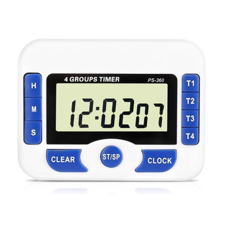 PS-360 4 Groups Alarm Timer Digital Kitchen Countdown Clock