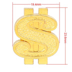 Universal 8mm Dollar Style Plastic Car Tire Valve Caps, Pack of 4