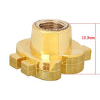 Universal 8mm Dollar Style Plastic Car Tire Valve Caps, Pack of 4